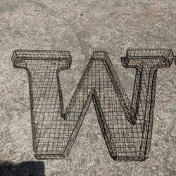アルファベット看板  ウェルカム 壁掛け看板  立体式 大型看板  WELCOME サイン  #店舗什器  #ガレージ 9枚目の画像