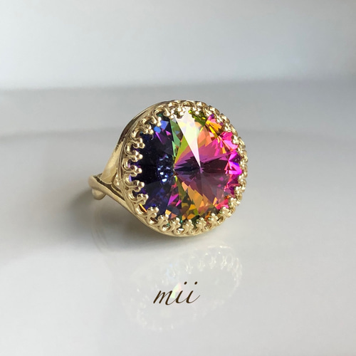 vintage swarovski ヴィトレイルミディアム リング 16mm 指輪・リング