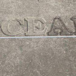 アルファベット看板  オーシャン 壁掛け看板  立体式 大型看板  OCEAN サイン  #店舗什器  #海が見える 2枚目の画像
