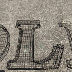 アルファベット看板 オリーブ 壁掛け看板 立体式 大型看板 OLIVE サイン #店舗什器 #オリーブショップ #オリー 8枚目の画像