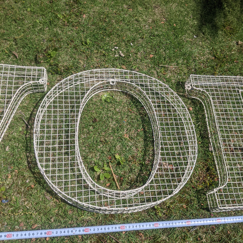 アルファベット看板 ワーク 壁掛け看板 立体式 大型看板 WORK サイン  