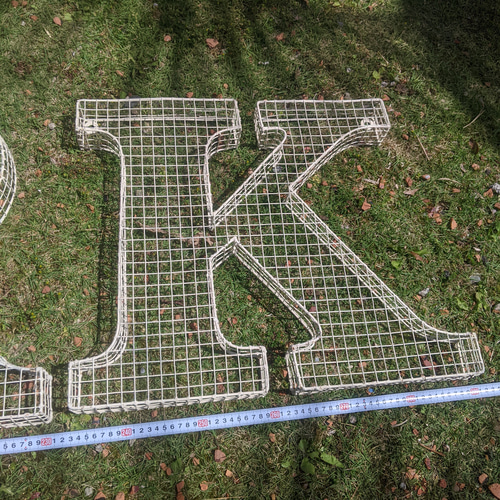 アルファベット看板 ワーク 壁掛け看板 立体式 大型看板 WORK サイン  