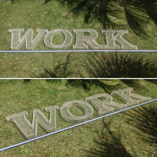 アルファベット看板 ワーク 壁掛け看板 立体式 大型看板 WORK サイン  