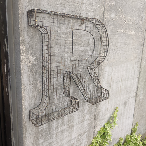 アルファベット看板 R サイン 壁掛け看板 立体式 大型看板 #店舗什器