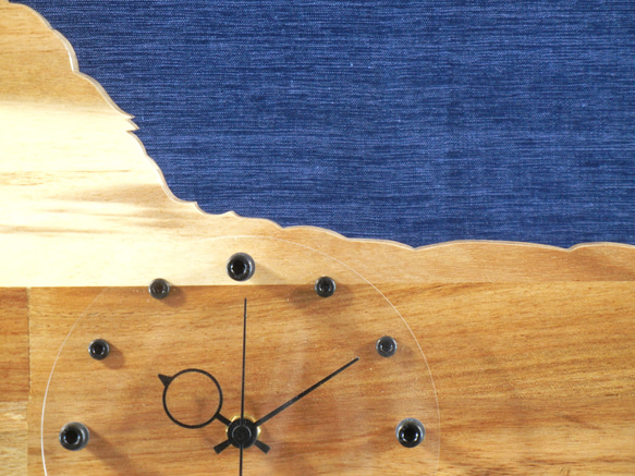 犬形時計　ダックスフンド（ロングコート）【木製（アカシア集成材）】（置き・掛け兼用） 8枚目の画像