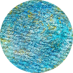 惑星ブローチ【水星】ヴィンテージな風合いのレトログラスシリーズ 4枚目の画像