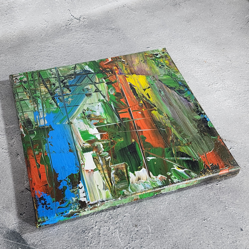 『return trip』絵画作品　23×23(cm) スクエア型　キャンバス 4d23c8f38a51d1094a923aabcbe980