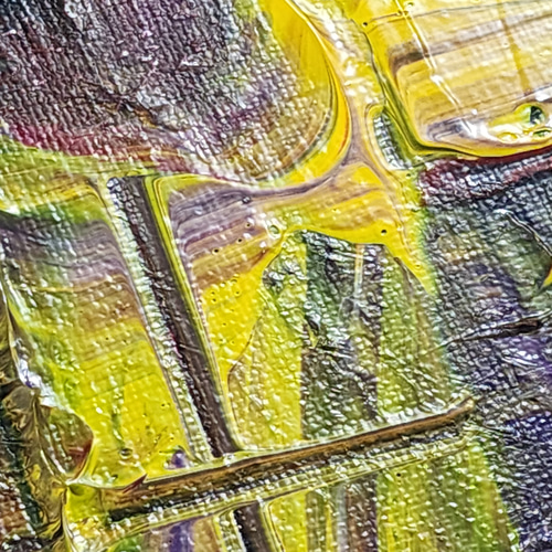 油絵現代アートAoi Kiri no Naka あんどうまさひろ