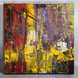 スクエア型　キャンバス trip』絵画作品　23×23(cm) 『return