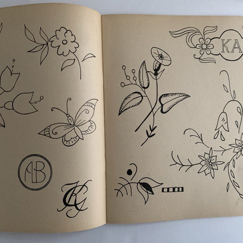 北欧刺繍図案集MARKBOK♪ 書道 *LULU｜フランス雑貨・アンティーク