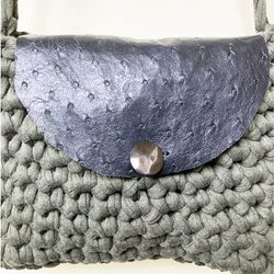手編み横掛けバッグ　オリジナルデザイン 8枚目の画像