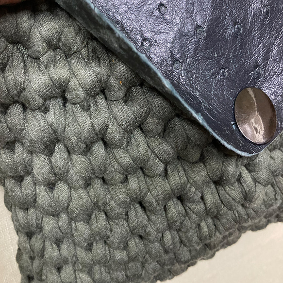 手編み横掛けバッグ　オリジナルデザイン 10枚目の画像