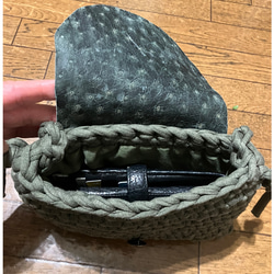 手編み横掛けバッグ　オリジナルデザイン 14枚目の画像
