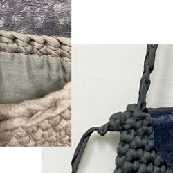 手編み横掛けバッグ　オリジナルデザイン 13枚目の画像