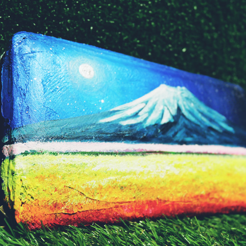 油絵 絵画 【青いお花畑と富士山  】 油絵 絵画 【青いお花畑と富士山 】 絵画 HR 通販 13363369