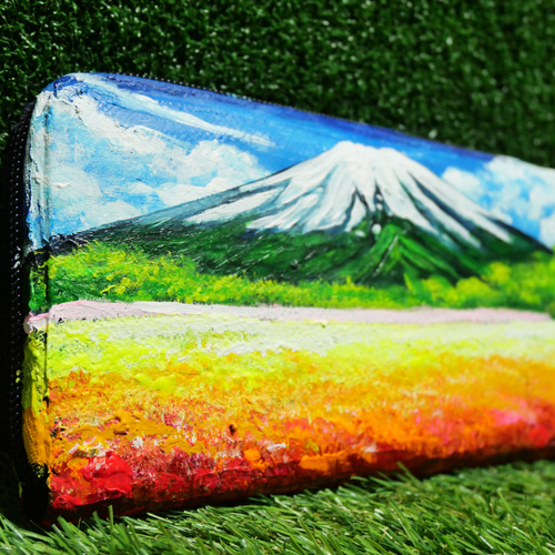 油絵 絵画 お花畑と富士山【A4】 油絵 絵画 お花畑と富士山 【A4】 絵画 HR 通販 13233072