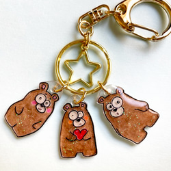 期間限定価格】マカロンカラーの3Dネームアクリルキーホルダー