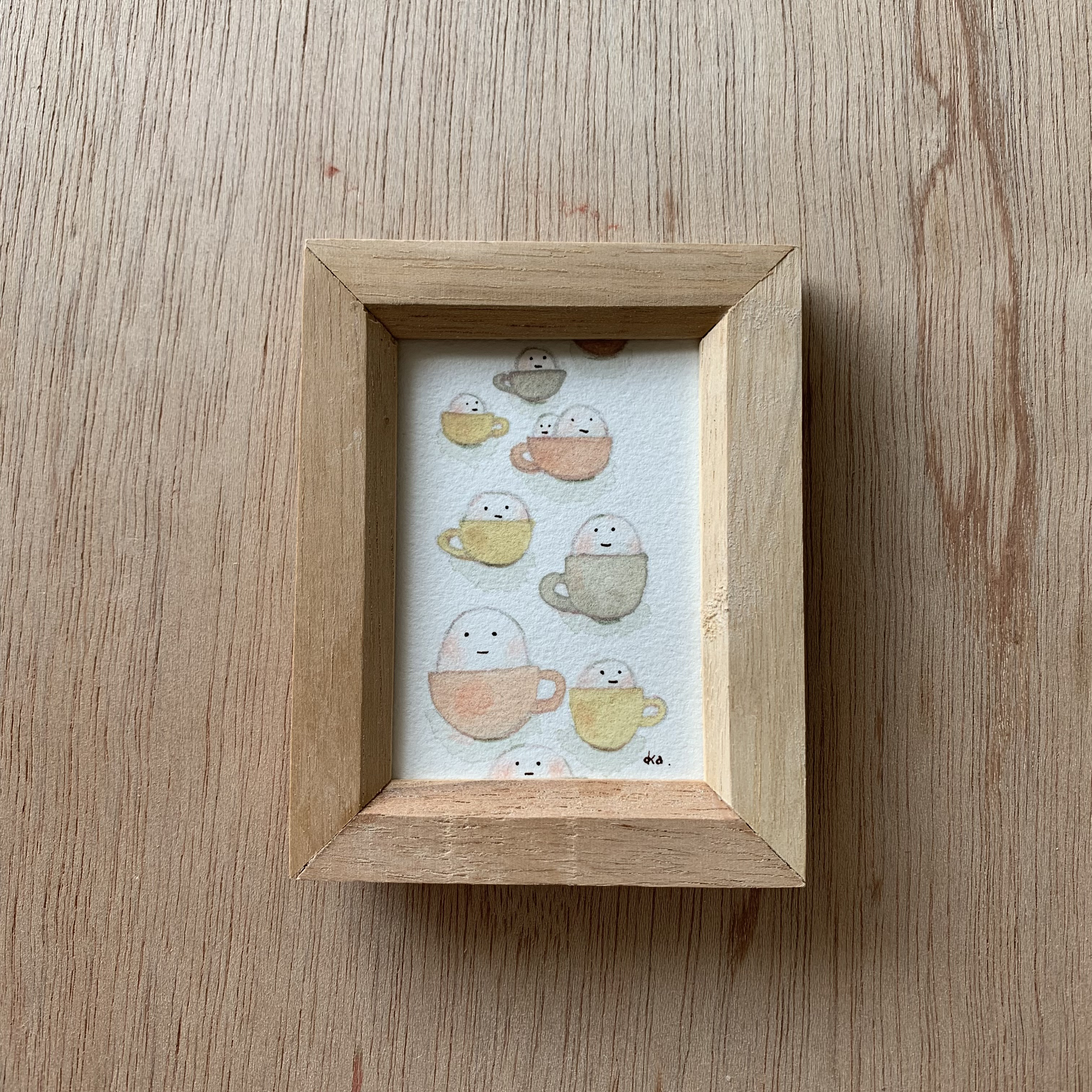 「コーヒーカップ」ミニ額　原画