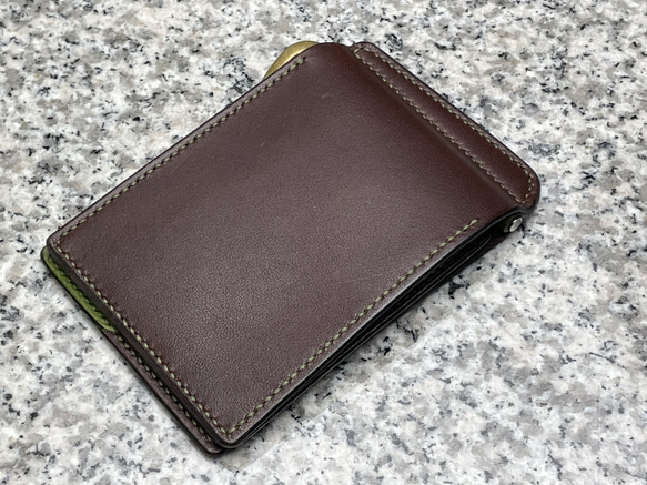 人と違うモノ【KAMI DESIGN】総手縫い　MONEY CLIP WALLET 13枚目の画像