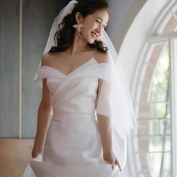 韓国風　バックリボン　ウェディングドレス 14枚目の画像