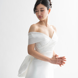 韓国風　バックリボン　ウェディングドレス 20枚目の画像