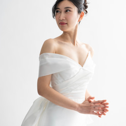 韓国風　バックリボン　ウェディングドレス 12枚目の画像