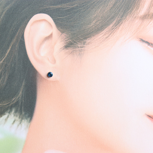 カラーチェンジ フローライト サージカルステンレス vカット台座 一粒  