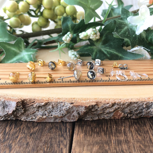 ♥️天然石ピアス♥️No.180★730円★シルバールチルクォーツ大粒！14mm 楽天市場】シルバー 925 ピアス 片耳 ブラック ルチル クォーツ