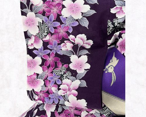 楽天市場】浴衣 レディース 花柄 桜 桜柄 赤 白 単品 3点セット
