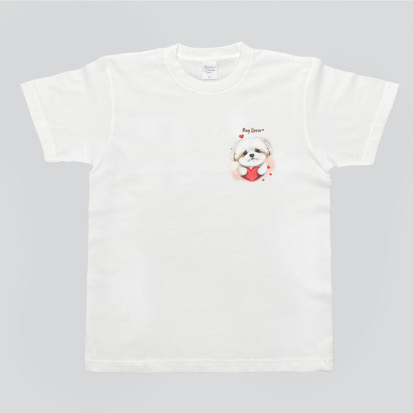 【 キュンです マルチーズ 】 Tシャツ　おしゃれ　かわいい　犬　ペット　うちの子　プレゼント　ギフト 4枚目の画像