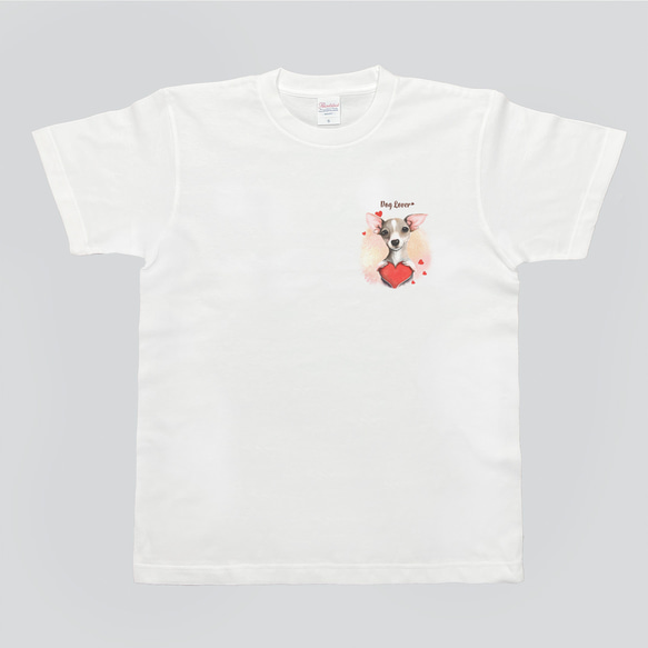 【 キュンです イタリアングレーハウンド 】 Tシャツ　おしゃれ　かわいい　犬　ペット　うちの子　プレゼント　ギフト 4枚目の画像