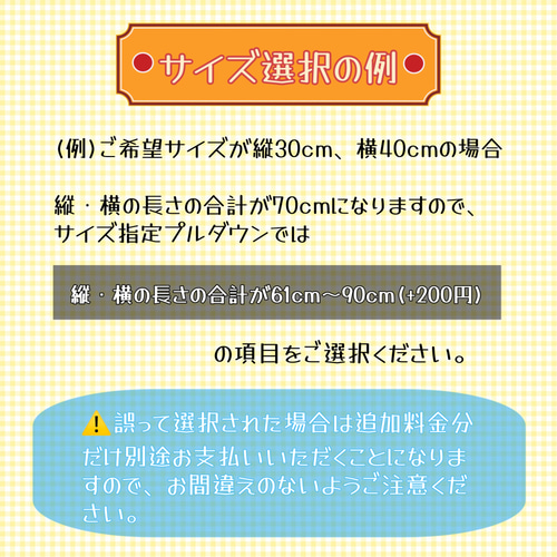 ランチョンマット ナフキン サイズオーダー サイズ指定 小学校 幼稚園