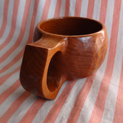 ケンポ梨の一木彫りコーヒーカップ. 9枚目の画像