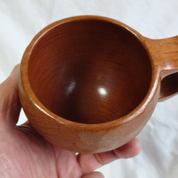 ケンポ梨の一木彫りコーヒーカップ. 14枚目の画像
