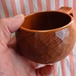 ケンポ梨の一木彫りコーヒーカップ. 12枚目の画像