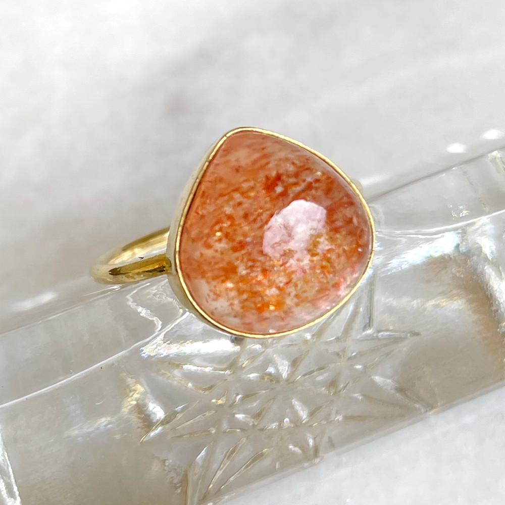 【セール品】SVR-086 【CERCA】サンストーンリング　12号