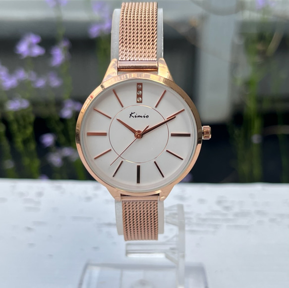 Seiko メッシュストラップ 腕時計 早い者勝ち！メッシュベルト腕時計（6240）ローズゴールド