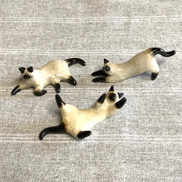 しゃむネコ様 しゃむネコ様専用》 （はしもと商店様専用 （猫の箸置き三態