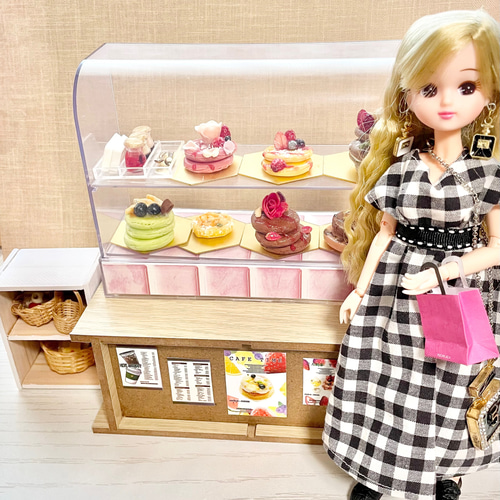 パンケーキのショーケースセット(リカちゃんサイズ) その他置物