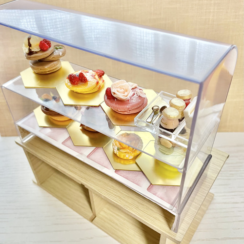 パンケーキのショーケースセット(リカちゃんサイズ) その他置物