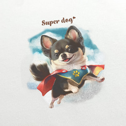 【 ヒーロー チワワ 】 Tシャツ　おしゃれ　かわいい　犬　ペット　うちの子　プレゼント　ギフト 3枚目の画像