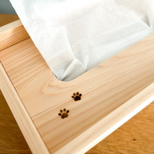 ヒノキのティッシュボックスケース 土佐龍 四万十ひのきのティッシュボックス ウェーブ | 土佐龍