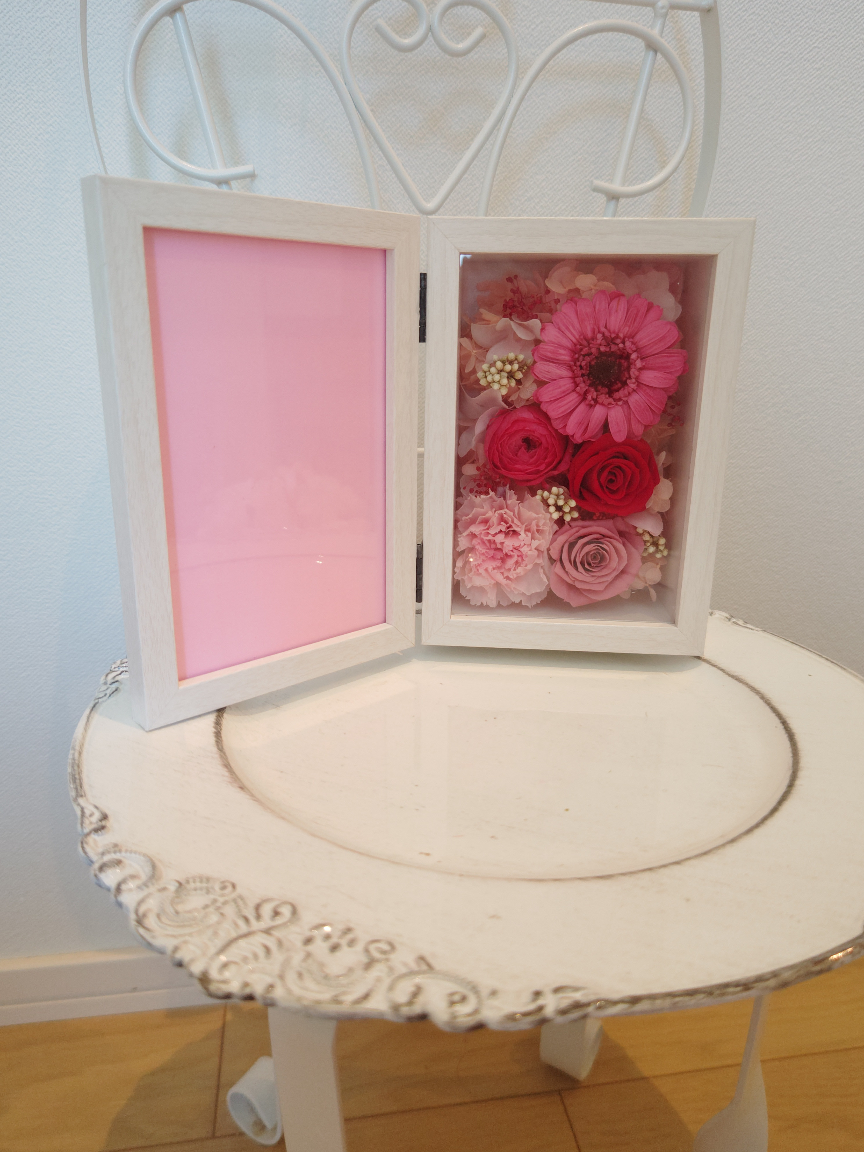 【受注制作】ピンクの幸せフォトフレーム 4,380円