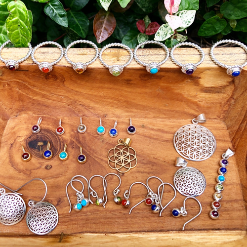 ARDANI 】FLOWER OF LIFEフラワーオブライフシルバーペンダントトップ