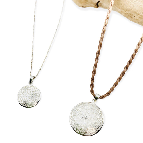 ARDANI 】FLOWER OF LIFEフラワーオブライフシルバーペンダントトップ