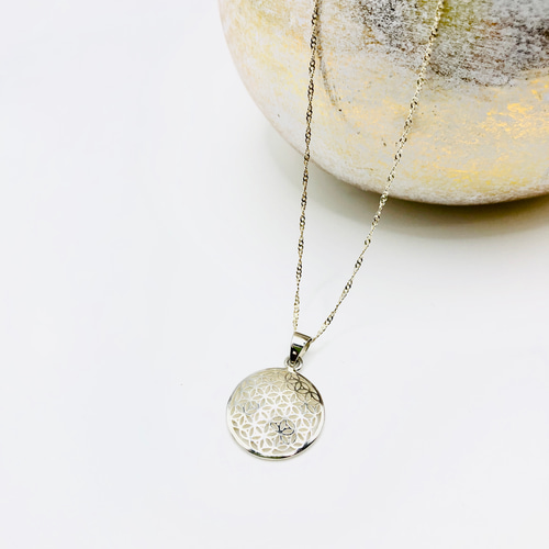 ARDANI 】FLOWER OF LIFEフラワーオブライフシルバーペンダントトップ