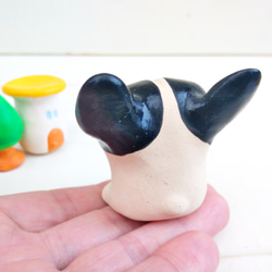 小さなフレブル人形　犬陶器　 3枚目の画像
