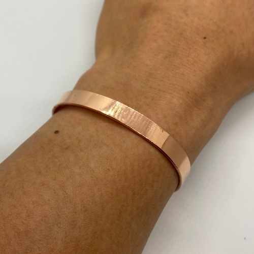 全商品送料無料】銅バングル 平線 ノーマル（細） バングル・リスト