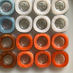アンティーク ボタン 6個　ビンテージ 昭和 レトロ 個性的 ハンドメイド素材 日本製 ポップ アクセ　飴みたいなボタン 3枚目の画像