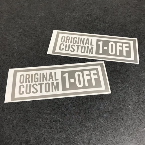 ワンオフ 1-OFF ORIGINAL 横長 大サイズ ステッカー お得2枚
